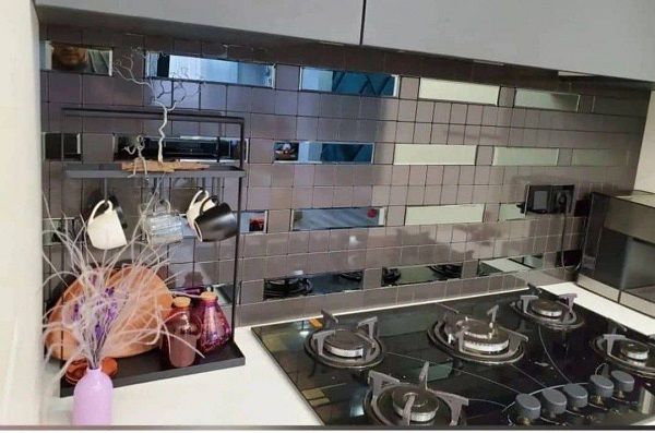 کاشی بین کابینتی آیینه ای کاشی بین کابینتی آیینه ای