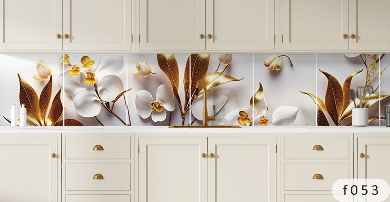 بین کابینتی طرح گل 3