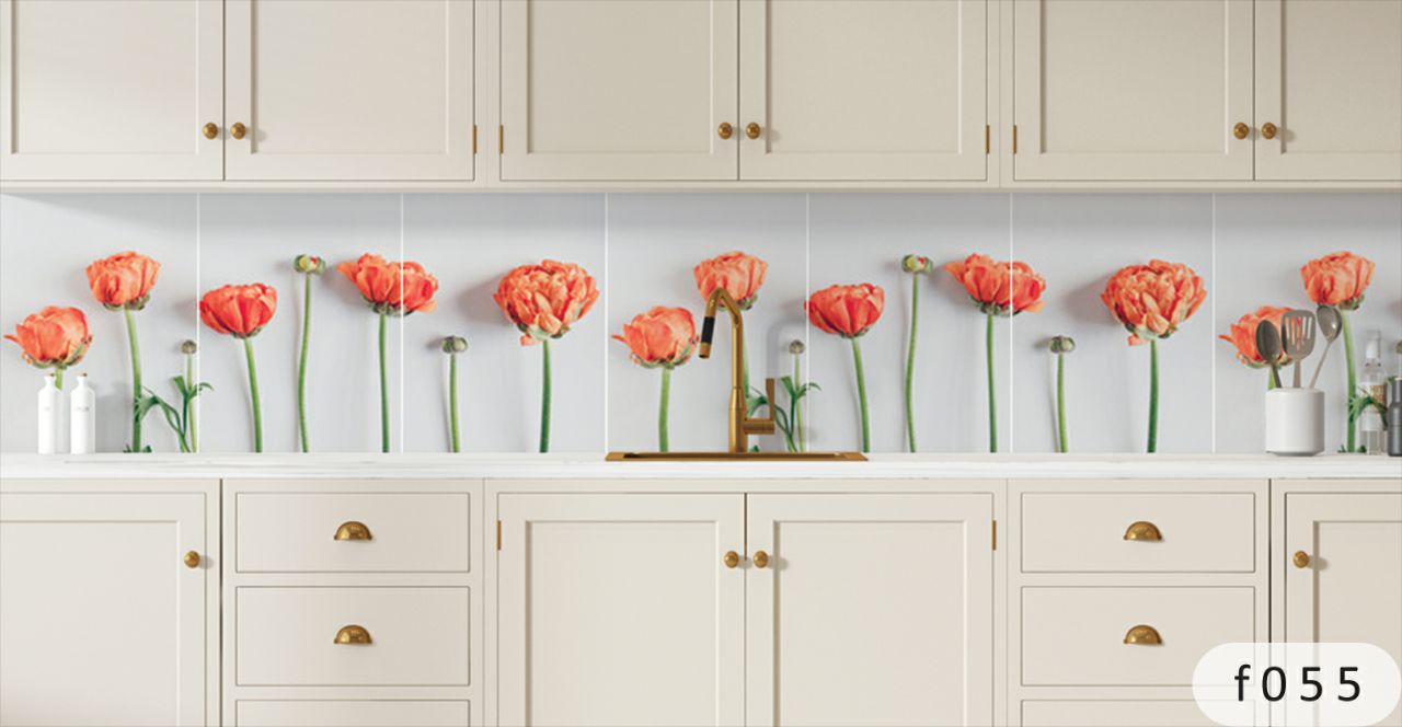 بین کابینتی طرح گل 3