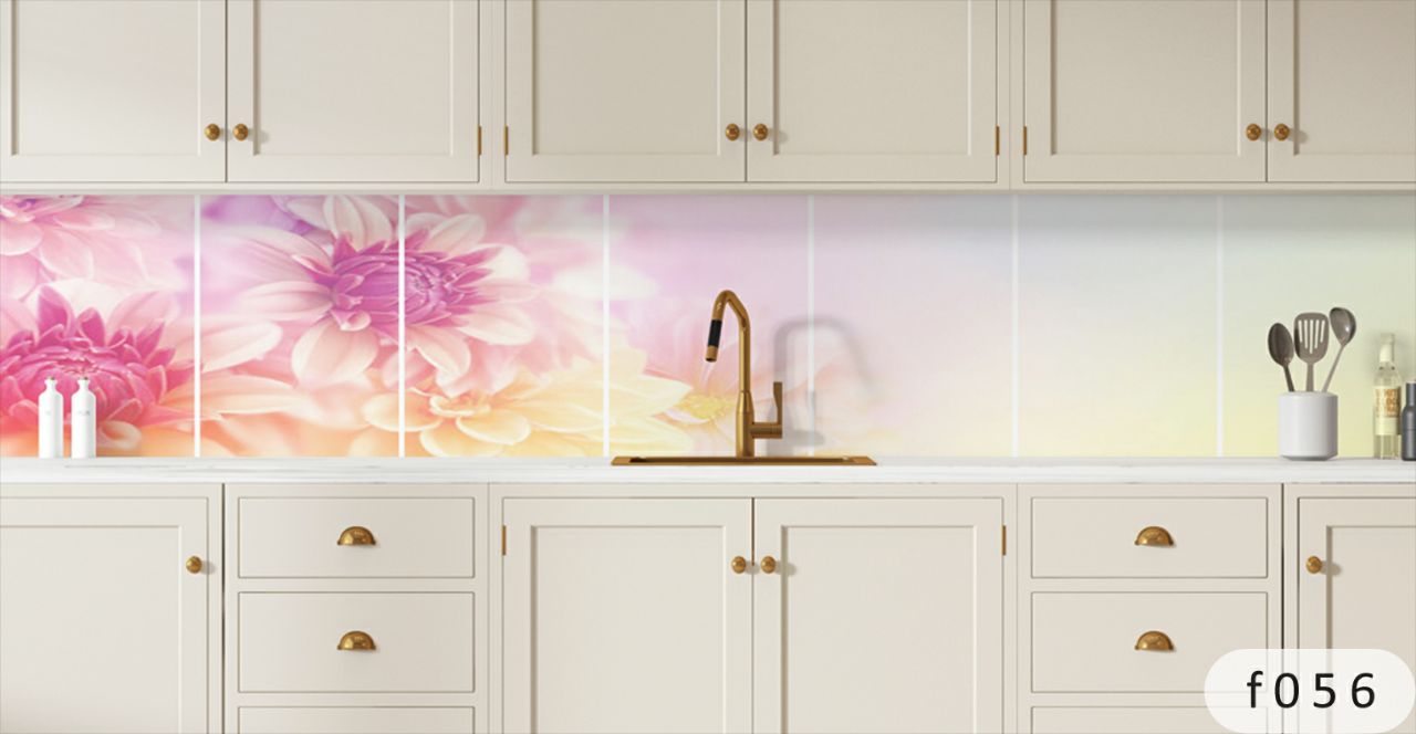 بین کابینتی طرح گل 3