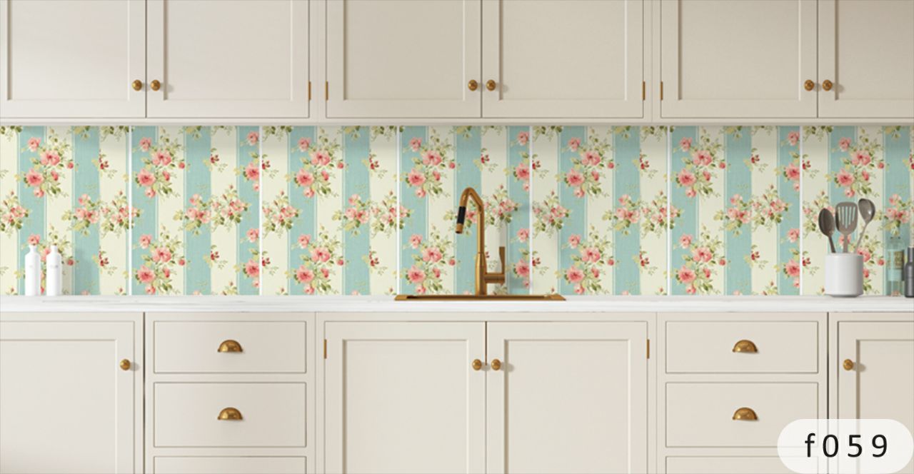 بین کابینتی طرح گل 3