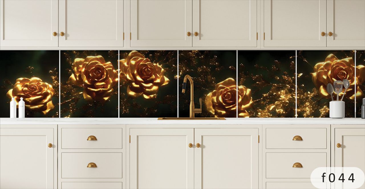 بین کابینتی طرح گل 2