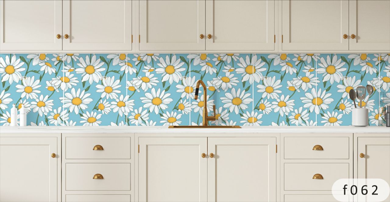 بین کابینتی طرح گل 3