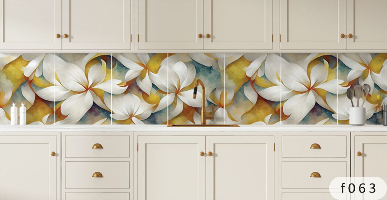 بین کابینتی طرح گل 3