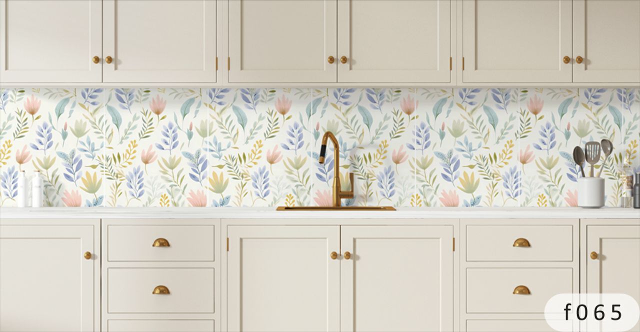 بین کابینتی طرح گل 3