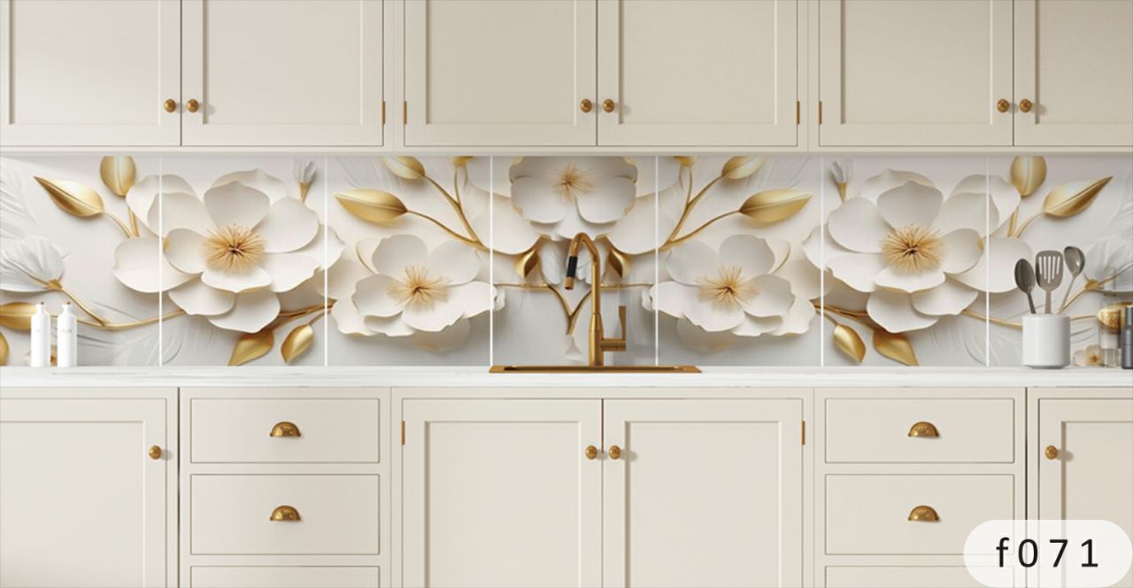 بین کابینتی طرح گل 3