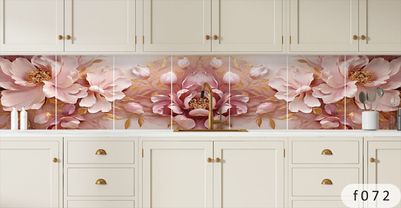 بین کابینتی طرح گل 3