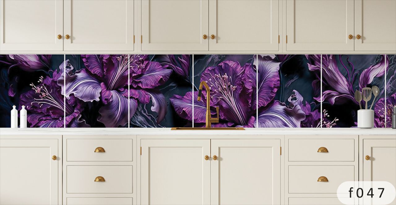 بین کابینتی طرح گل 3