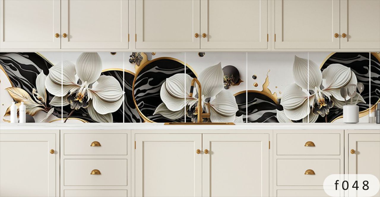 بین کابینتی طرح گل 3