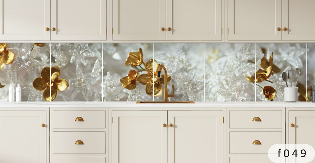 بین کابینتی طرح گل 3