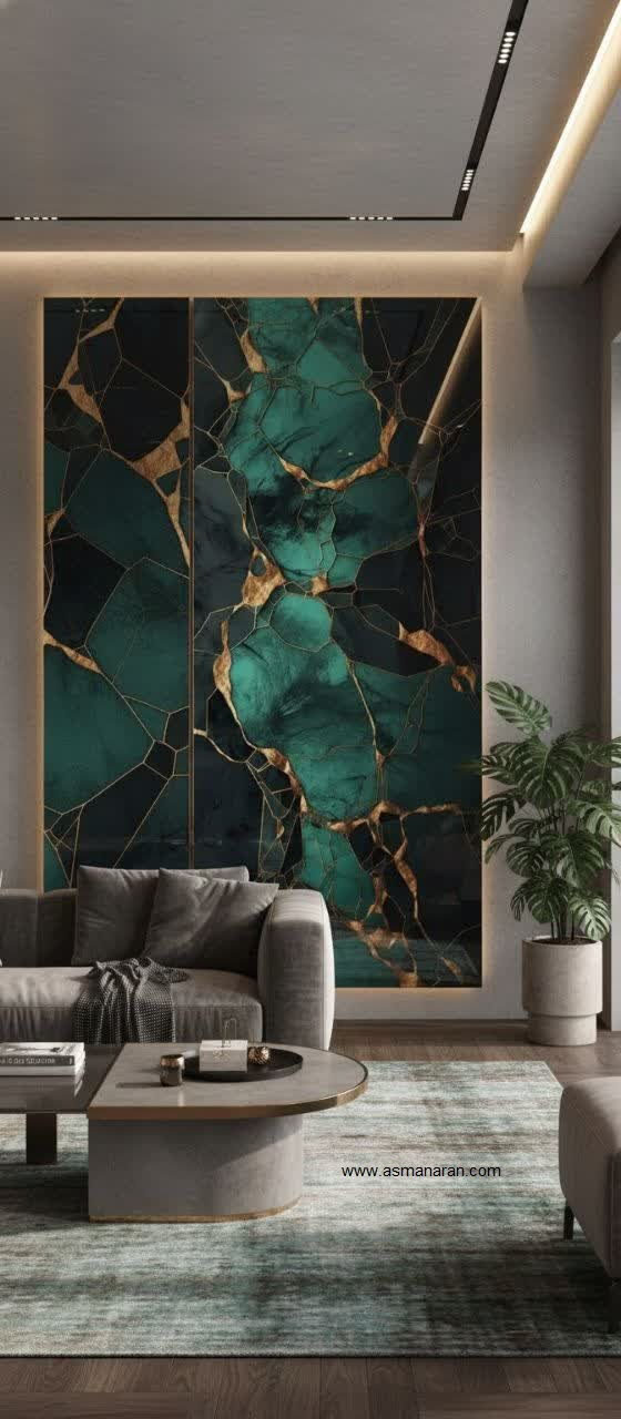 ماربل شیت شیشه‌ای براق طرح سنگ مرمر روشن